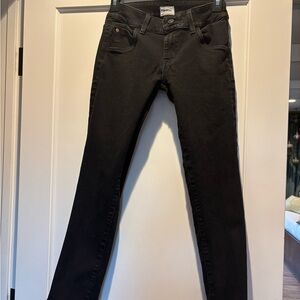 Hudson Jeans Women's Black Collin mid rise crop  size 25